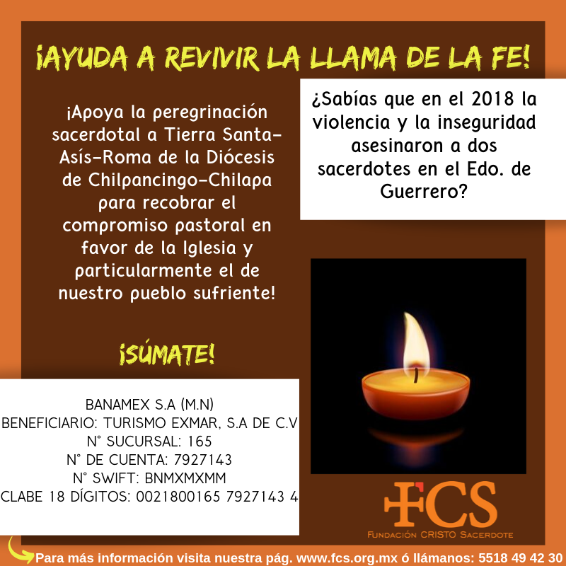 Fundación Cristo Sacerdote - ¡CHILPANCINGO-CHILAPA TE NECESITA MÁS QUE  NUNCA!